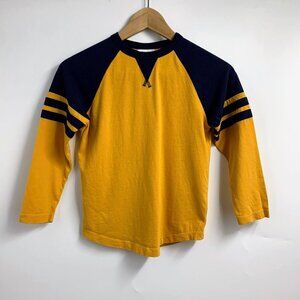 Hanna Andersson Girls Slub Jersey Organic Cotton Long Sleeve Baseball Tee SZ 6-7